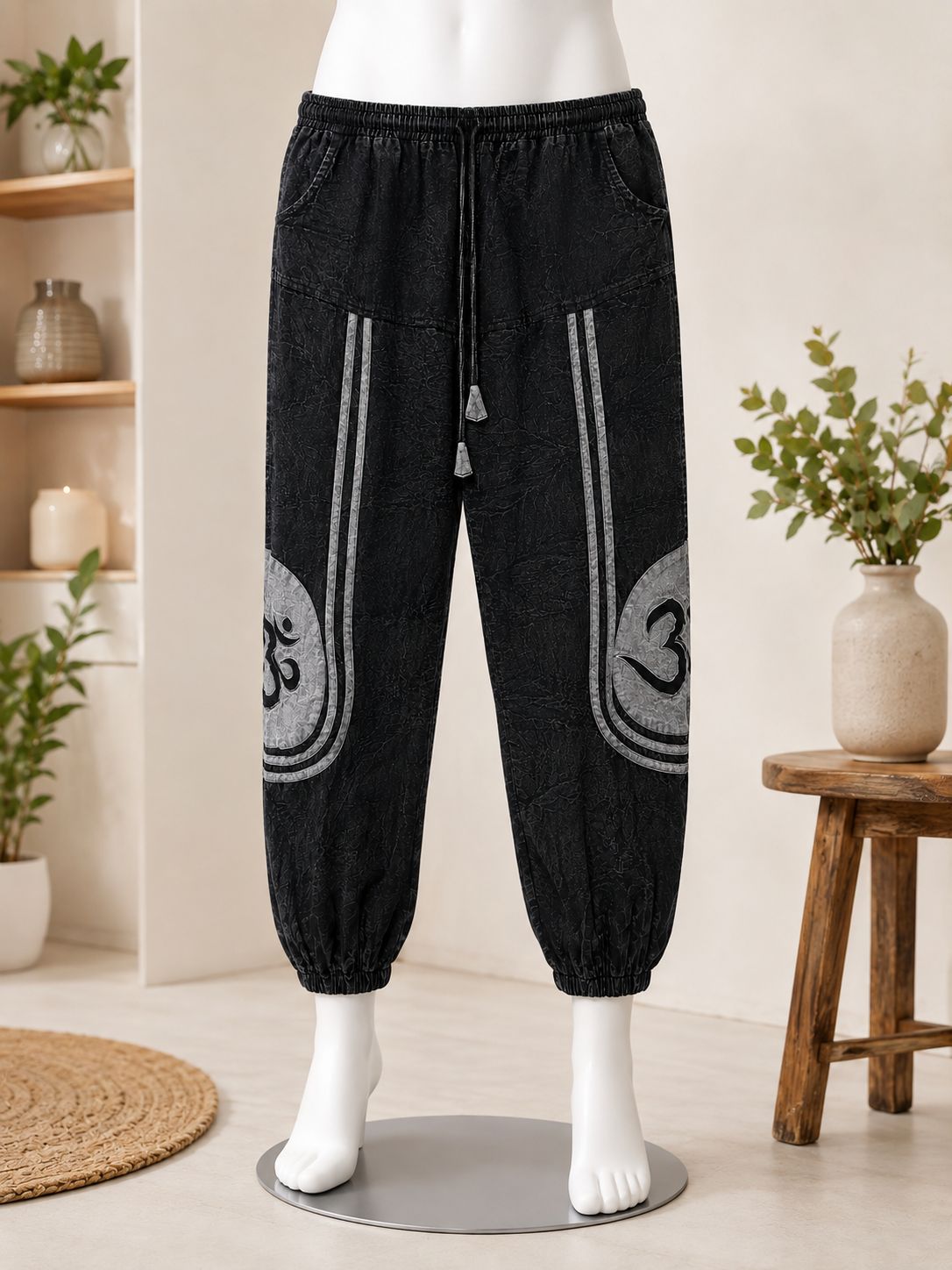 OM TROUSER – Unisex 100% Cotton Free Size Trousers | Handmade in Nepal